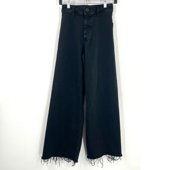 Zara the Marine wide leg Straight high rise wide leg black vintage inspired 2 - Picture 12 of 12